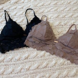 Danskin lace bralettes